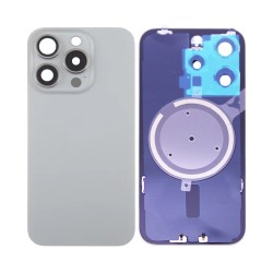 Back Cover+Camera Lens Apple iPhone 15 Pro Natural Titanium Back Cover+Camera Lens Apple iPhone 15 Pro Natural Titanium